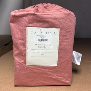 Casaluna Supima Sateen Sheet Set- King